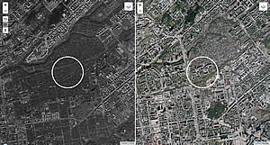 Снимки Плехановского жилмассива с американских спутников